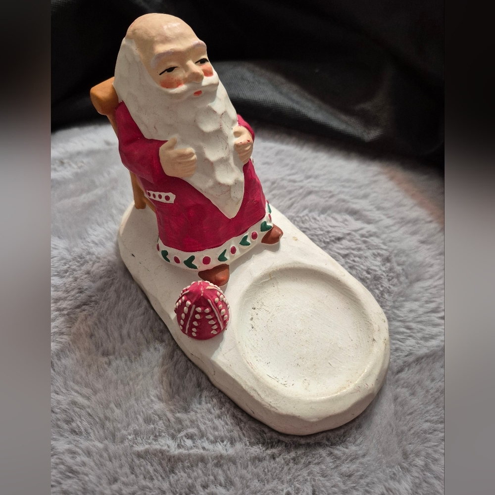 Santa Votive Holder Handmade